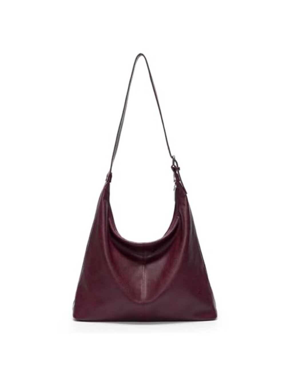 Large Vegan Leather Hobo Bag for Women Slouchy Shoulder Purse Work Handbag
